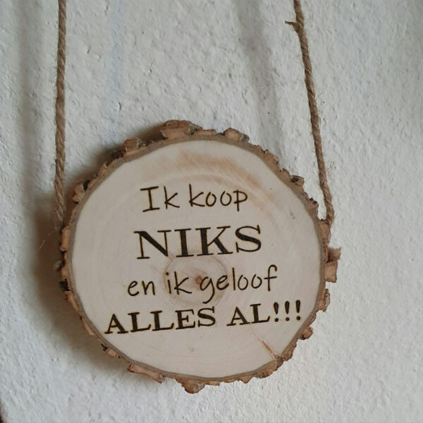 Elzenhouten ronde schijf met schors | 12-14cm